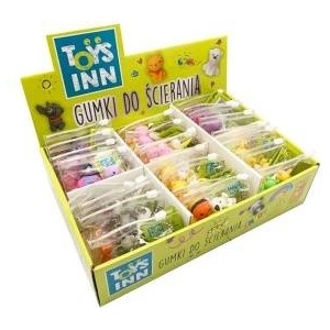 Toys Inn Rubbing Erasers Puzzle 4 pcs STNUX MIX