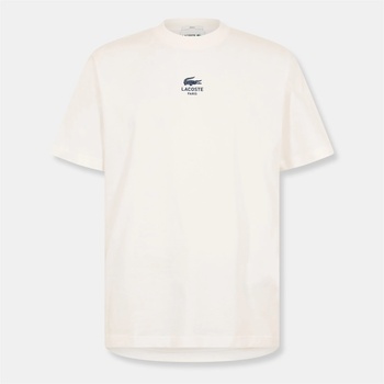 Lacoste Тениска Lacoste Men's Centr Logo T-Shirt - White 70V
