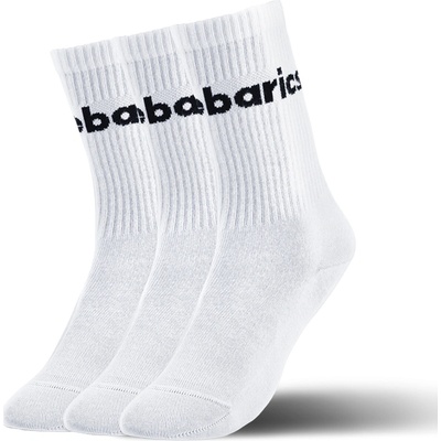 Barebarics be Lenka ponožky crew big logo 3 páry white