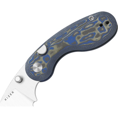 Kizer Microbe 14C28N, Satin, Vortex Micarta V2742A6