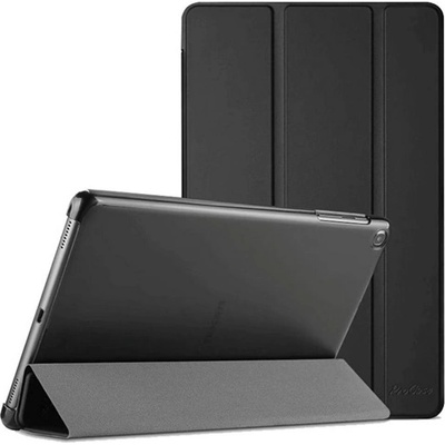 Samsung Tab A11 Plus WIFI / Tab A11 Plus LTE Проектиран за SAMSUNG калъф за поставяне, кожен ефект FLIP, държач за настолен компютър, ЧЕРЕН (GP-FBX236AEABW)