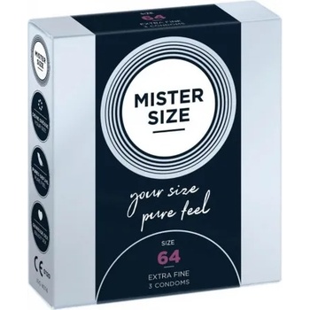 Image 1 of MISTER SIZE Презервативи "mister size" 3 бр. 64 мм. за пениси 13 - 14 см