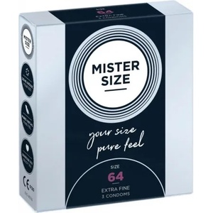 MISTER SIZE Презервативи "mister size" 3 бр. 64 мм. за пениси 13 - 14 см