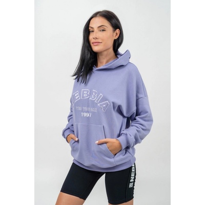 Nebbia Branded Oversized Hoodie Gym Rat 256-light purple