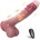 SuperLove Realistic Perfect Balls Thrusting, Vibrating & Heating Silicone Dildo with Remote Skin