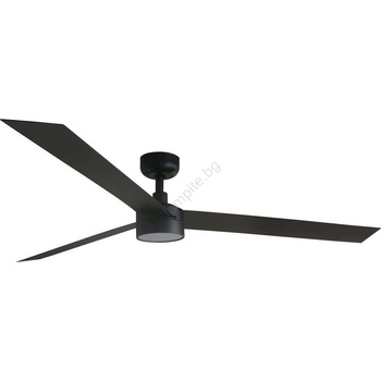 Faro Barcelona FARO 34293WT1S - LED димируем вентилатор CRUISER XL 18W/230V CCT Ø 160 cm черен WT + ДУ (FA34293WT1S)