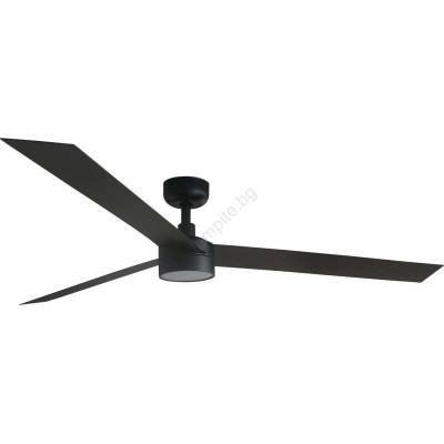 Faro Barcelona FARO 34293WT1S - LED вентилатор с димер CRUISER XL 18W/230V CCT (регулируема цветна температура) Ø 160 cm черен WT + дистанционно управление (FA34293WT1S)