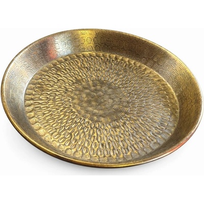 Podnos na sviečku Blokker - zlatý Ø36cm 0017552