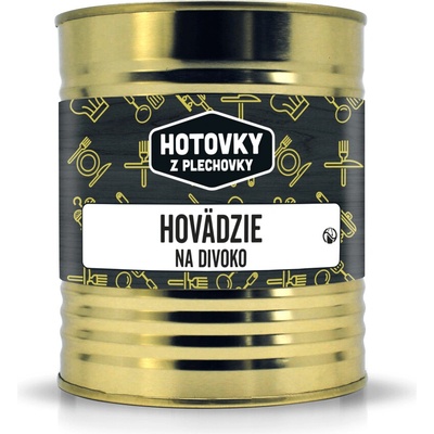 Hotovky z plechovky Hovädzie na divoko 0,8 kg