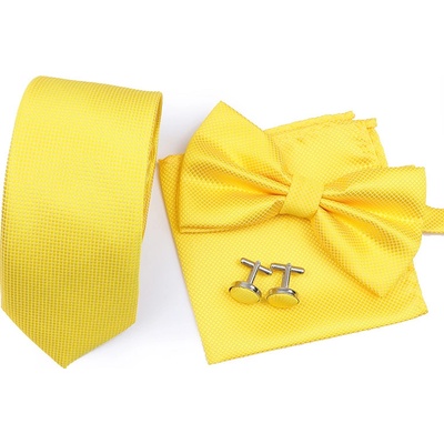 Decofashion Žlutý set s kravatou