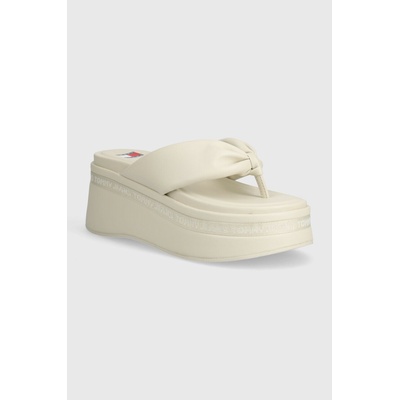 Tommy Jeans Джапанки Tommy Jeans TJW WEDGE SANDAL в бежово с платформа EN0EN02457 (EN0EN02457)