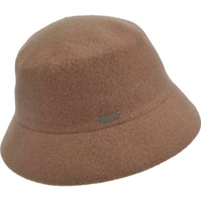 Seeberger zimní vlněný bucket hat světle hnědý