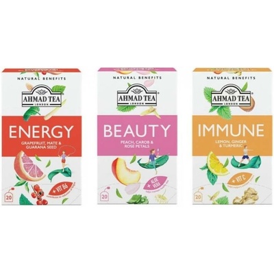 Ahmad Tea Fit & Beauty Box set funkčních čajů 3 x 20 sáčků