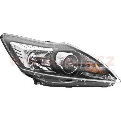 ACI FORD FOCUS 08-11 predné svetlo H7+H1 so šošovkou (aut. ovládané) čierne P