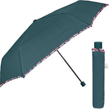 Дамски неавтоматичен Extra Slim чадър Perletti Time 26408, Зелен