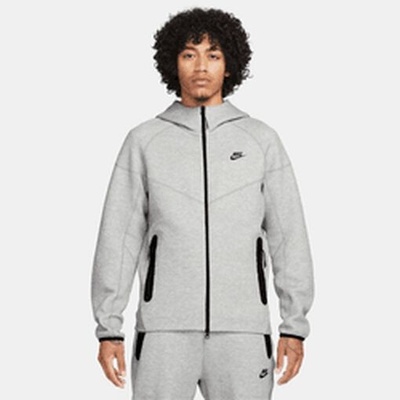 Nike Sportswear Tech Fleece Windrunner volnočasová mikina šedá – Zbozi.Blesk.cz