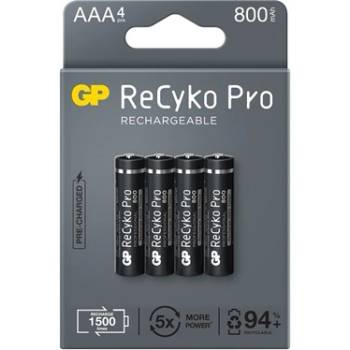 GP Batteries батерия ReCyko Pro micro ceruza (AAA) 800mAh 4pcs/Cs GP85AAAHC-RCKP-PGB4 (GP85AAAHC-RCKP-PGB4)