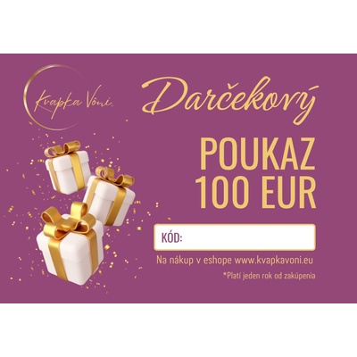 Darčekový poukaz na 100 EUR