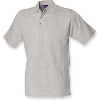 Henbury pánské polo triko H100 Heather Grey