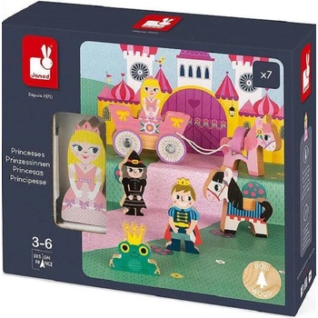 Image 1 of Janod Игрален комплект Janod - Мини история, принцеси (J08586)