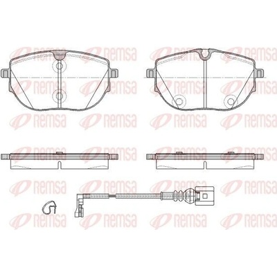 Sada brzdových platničiek kotúčovej brzdy (na jednu nápravu) REMSA 1920.01 1920.01
