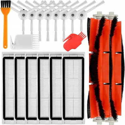 SET FILTRŮ KARTÁČŮ PRO XIAOMI MI ROBOT VACUUM + 6x HEPA filtr 8x Kartáčky