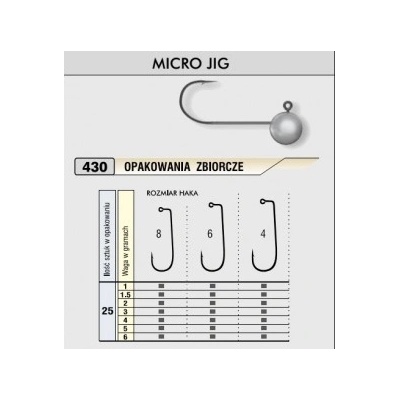 Kamatsu Jig bez nálitku vel.4 3g