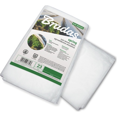 BRADAS Jarní netkaná textilie bílá 23 g/m2 1,1 × 10 m
