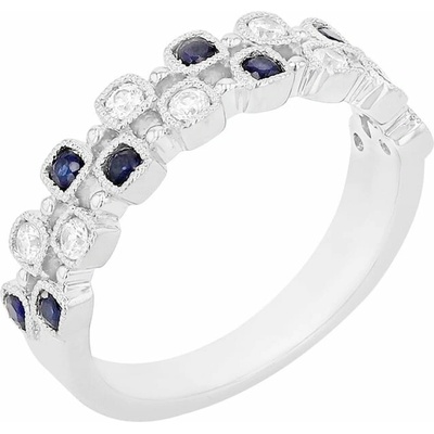 Eppi eternity prsteň so zafírmi a diamantmi Bettie R41963