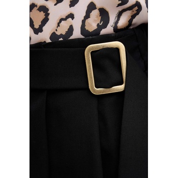 Marella Вълнен панталон Marella в черно с широка каройка, с висока талия 2523136022200 (2523136022200)