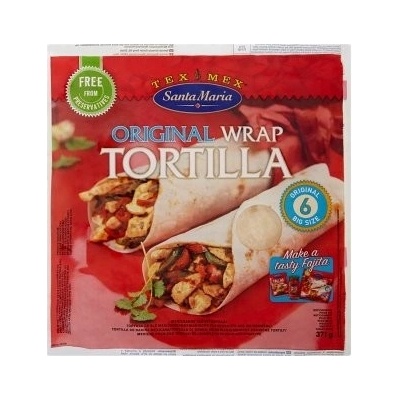 Santa Maria Wrap pšeničná tortilla velká 371 g – Zbozi.Blesk.cz