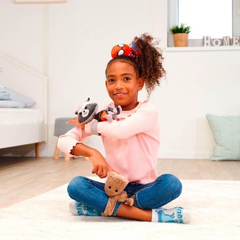 Image 1 of Simba Toys - Плюш Marvel Rocket с лента за прикрепване, 17 cм