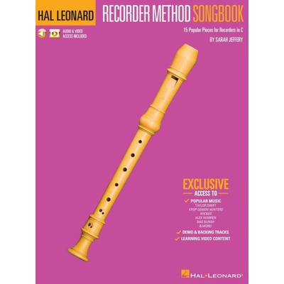 Hal Leonard Recorder Method Songbook 15 hitov pre zobcovú flautu so zvukom a videom
