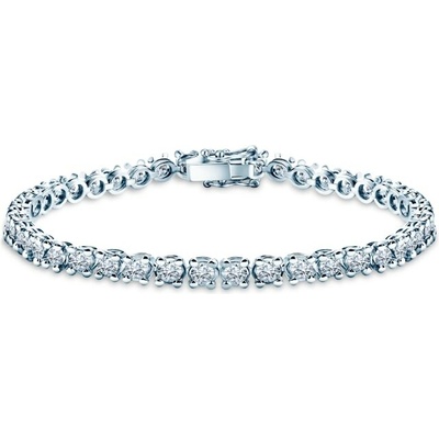 SAVICKI Tenisový náramok The Light 4,5 mm biele zlato, laboratórne diamanty SAV-B-TENIS-15CM-45SZ-30K-585-BDLAB-B
