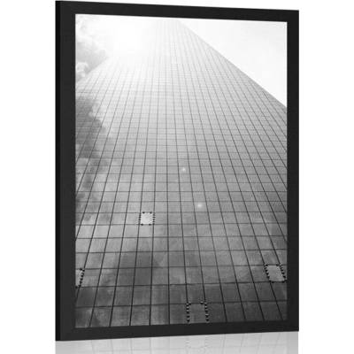 Plakát mrakodrap v černobílém provedení - 20x30 silver