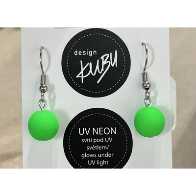 KUBUdesign náušnice základ neon zelené 0001799