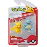 Jazwares Pokémon: Комплект фигурки от 2 броя - Squirtle, Pikachu