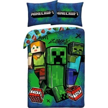 Halantex Obliečky z mikrovlákna Minecraft Zombie 140x200 70x90