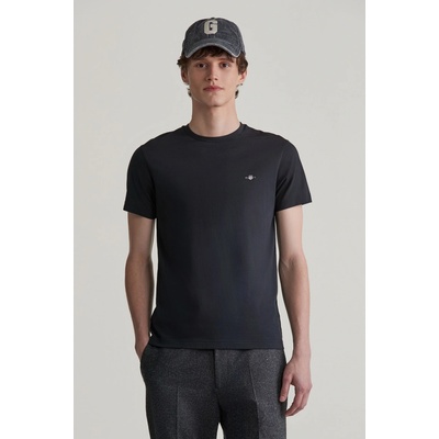 Gant tričko Slim Shield SS čierne