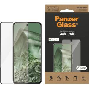 Panzer Стъклен протектор PanzerGlass за Google Pixel 8, UWF, Antibacterial - Черен