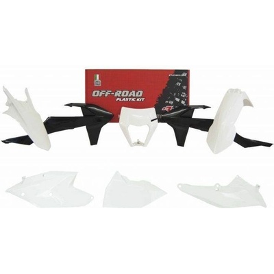 Racetech kompletní plasty KTM EXC/EXCF 250/350/450/500 17-19 OEM bílá černá s krytem filtru KT523E999W | Zboží Auto