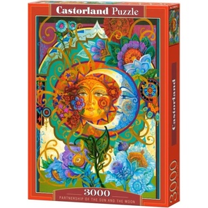 Castorland Пъзел Castorland от 3000 части - Партньорствотo на Слънцето и Луната (C-300679-2)