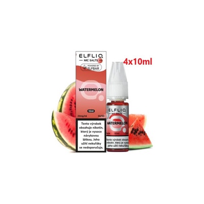ElfLiq Nic Salt Watermelon 4 x 10 ml 20 mg