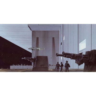 Komar Vliesová fototapeta Star Wars Classic RMQ Death Star Hangar rozměry 500 x 250 cm