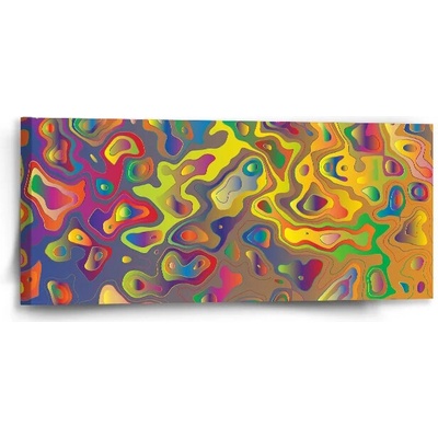 Sablio Obraz Farebné škvrny - 110x50 cm