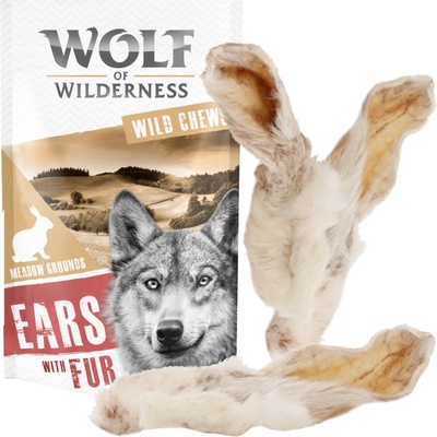 Wolf of Wilderness králičie uši so srsťou 800 g