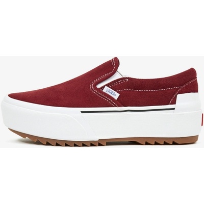 Vans Classic Slip On dámské červená – Zboží Dáma