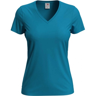 Stedman classic-t v-neck st2700 / Дамска тениска с v-образно деколте - океанско синьо xl (st2700ocbxl)