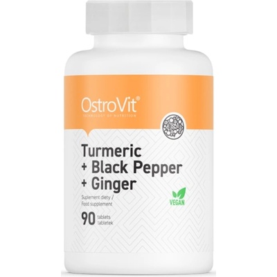 OstroVit Turmeric + Black Pepper + Ginger, 90 таблетки, OstroVit