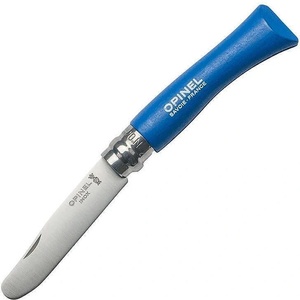 Opinel Детски сгъваем нож My First Opinel Inox №7, син (001697-pe)